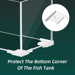 Fish Tank Bottom Corner Protection Plastic Bracket Glass Angl