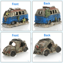 Simulation Car Decoration for Fish Tank Landscaping