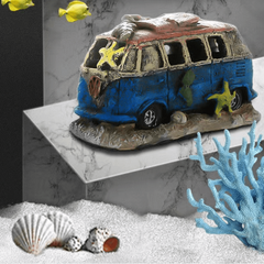 Simulation Car Decoration for Fish Tank Landscaping