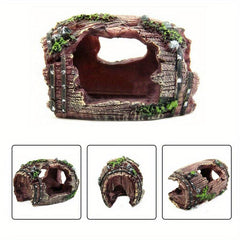 Resin Wine Barrel Cave Fish Tank Decoration for Aquarium