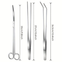 3pcs Long Stainless Steel Aquarium Plant Tools