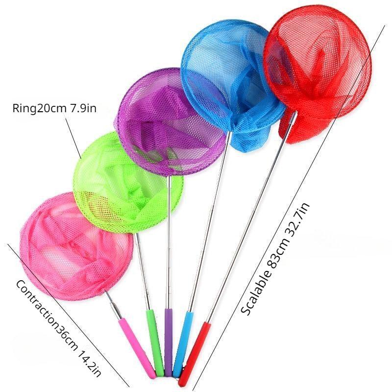 Retractable Stainless Steel Insect Butterfly Catching Net