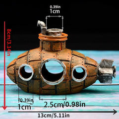 Resin Submarine Hollow Aquarium Decoration