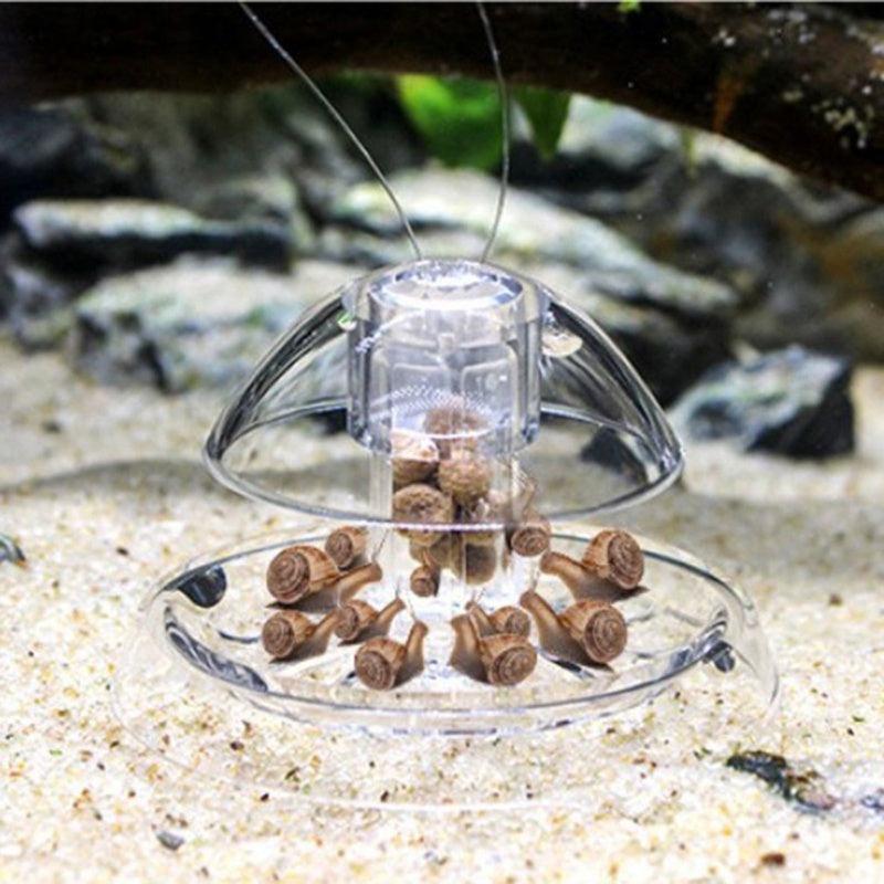 Transparent Snail Trap Aquarium Fish Tank Plants Planarian Leech Catch