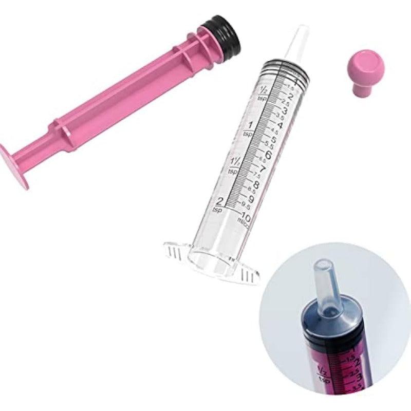 10pcs 10ml Syringes with Cap for Pet Feeders Labs Liquid Dispensing