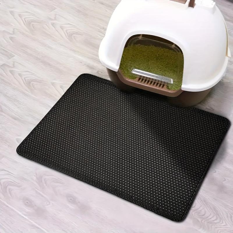 Cat Litter Pad Honeycomb Washable Mat Trapping Toilet Cleaning Supplies