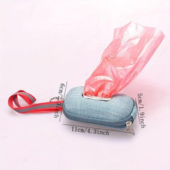 Dog Poop Bag Dispenser with Rope for Cleaning