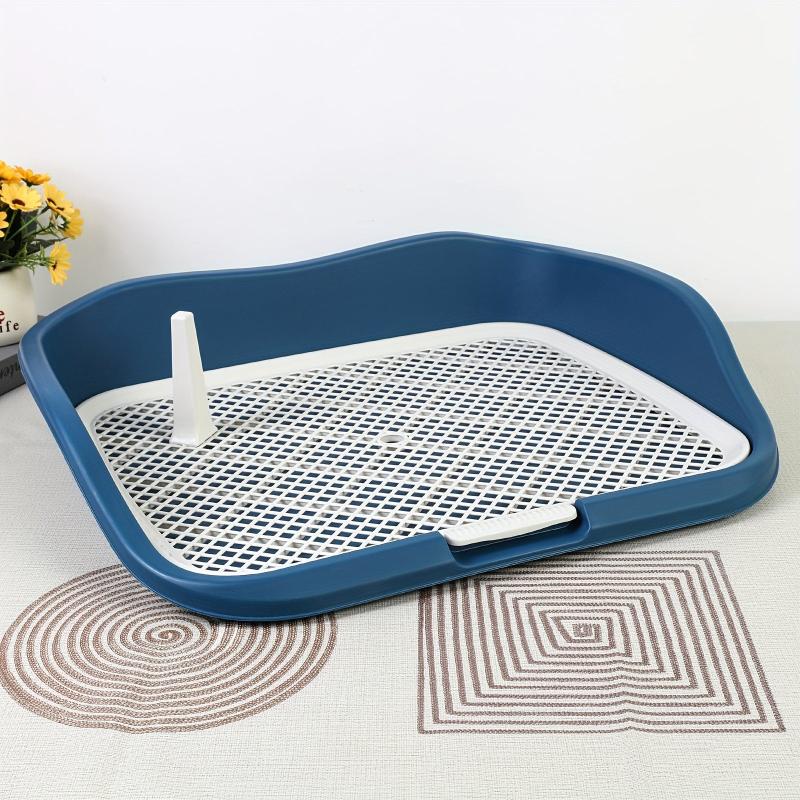 Washable Dog Potty Trainer with Raised Fence and Pee Post