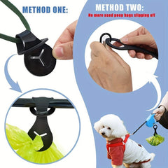 Silicone Dog Poop Scooper with Bag Clip - Easy Waste Disposal