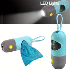 LED Light Dog Poop Bag Dispenser Spoon Pet Cleaning Accessory