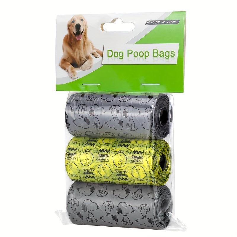 Thickened Pet Waste Bags 36-Pack Leak Proof Dog Poop Bags Outdoor Supplies