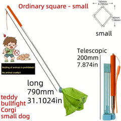 Portable Dog Poop Cleaning Tool Long Handled Pet Excrement Collector