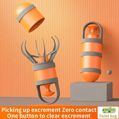 Foldable 2-in-1 Poop Scooper with 4x15 Bags