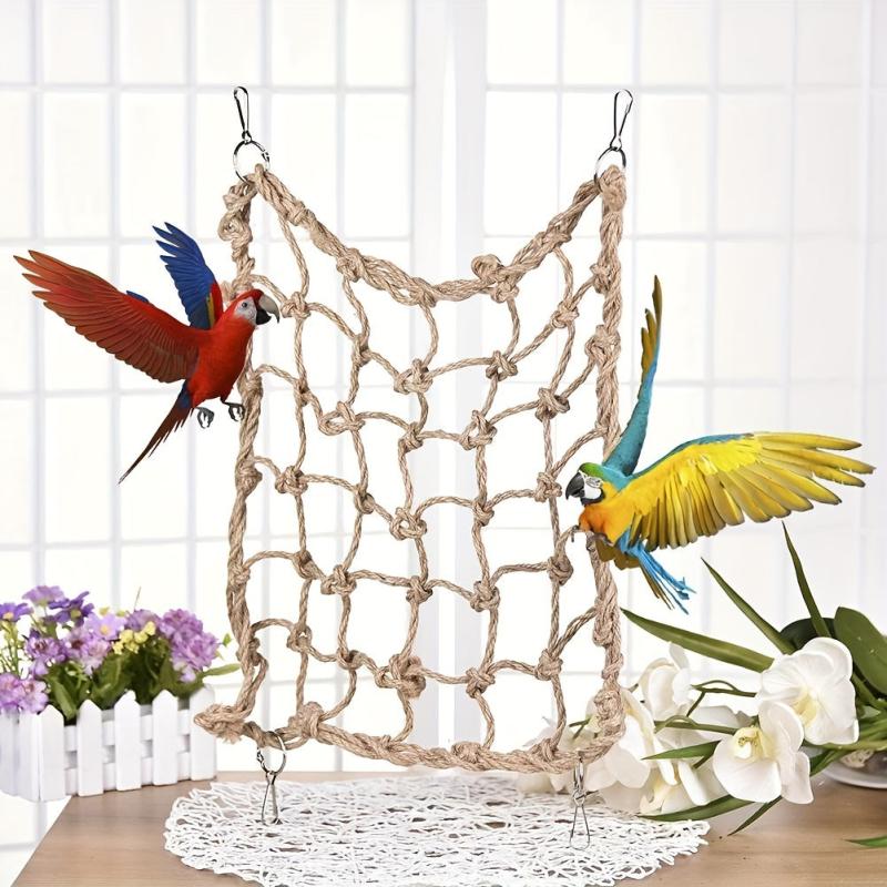 Parrot Climbing Net Swing Play Rope Ladder Chew Toy For Birdcage