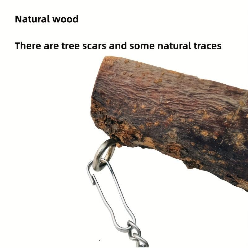 Wooden Bird Swing Toy for Parrot Cage Play