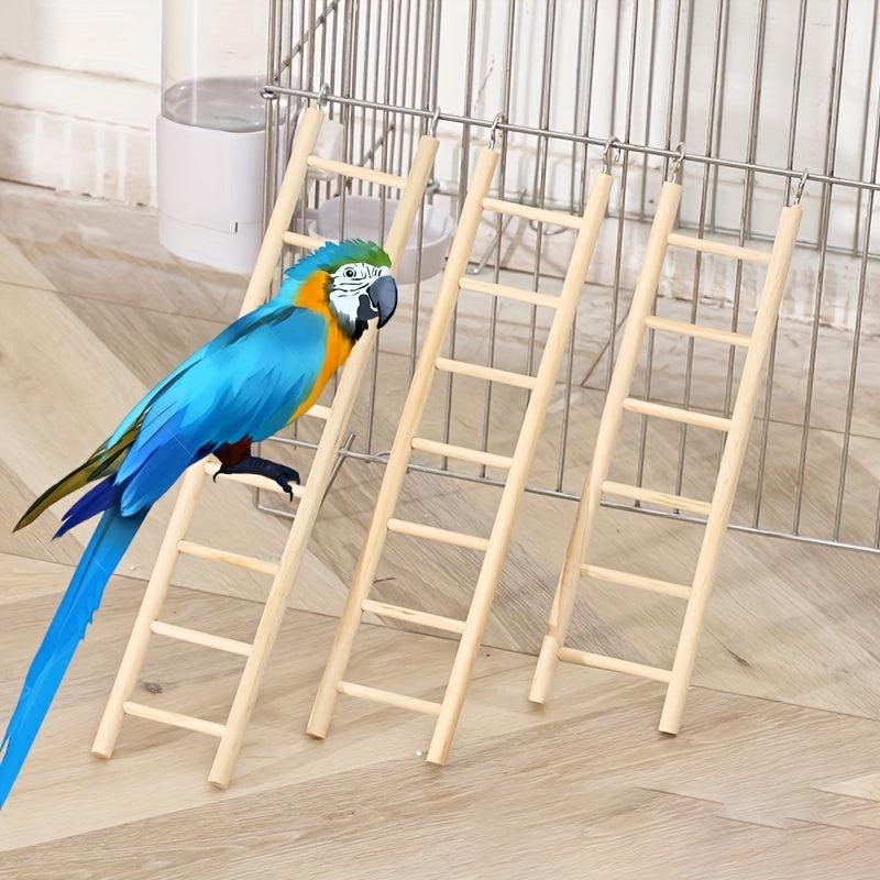 5pcs Parrot Wooden Toy Hamster Climbing Ladder