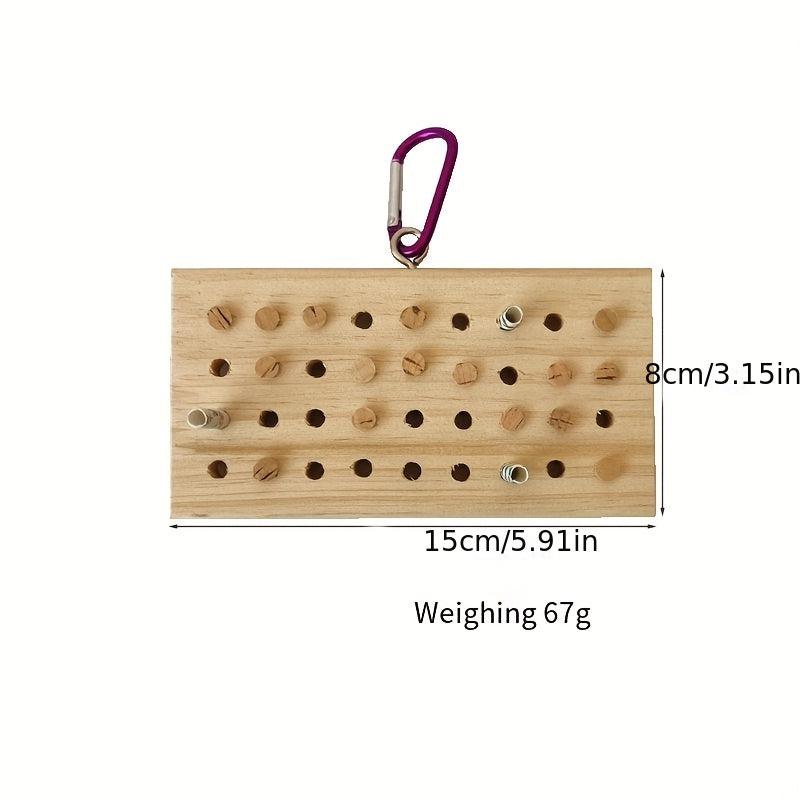 Parrot Bird Chewing Toy 30 Keys Hanging Wood Keyboard Toy