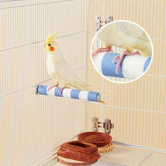 Colorful Striped Parrot Claw Grinding Rod for Bird Training