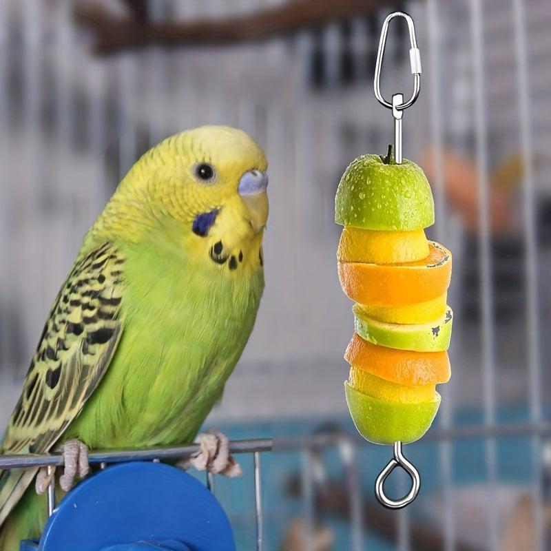 Stainless Steel Bird Skewer for Parrots and Cockatoos