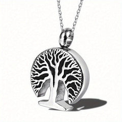 Tree of Life Urn Necklace for Ashes - Memorial Jewelry for Women and Men