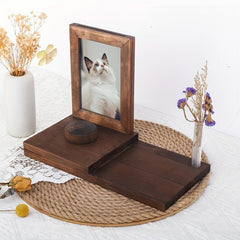 Pet Memorial Picture Frame For Dog Cat Wooden Cat Photo Frame
