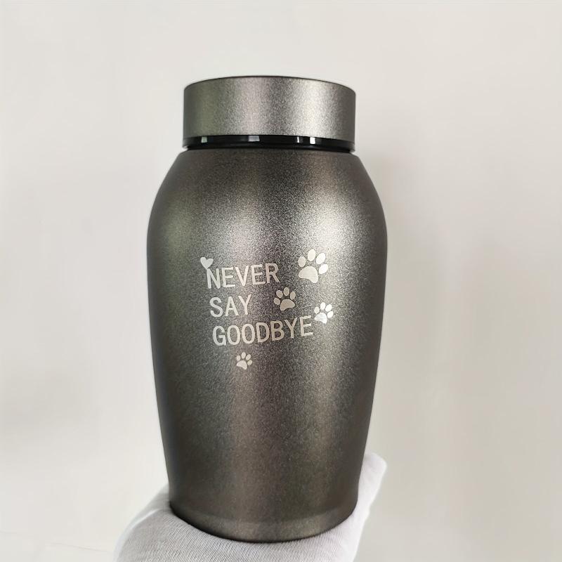 Custom Engraved Metal Pet Urn for Dog Cat Ashes