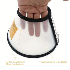 Translucent Pet Cone Collar Anti Scratch Dog Recovery Collar