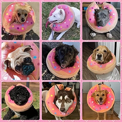 Dog Inflatable Cone Collar Soft Washable Protective Recovery Collar For Dogs