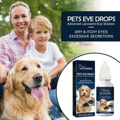 Dog Eye Drops for Tear Marks & Itching, Pet Eye Drops for Cats & Dogs