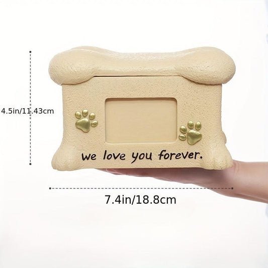 Pet Resin Urn Dog Ashes Container Ashes Holder Memorial Cremation Urns Cats Ashe