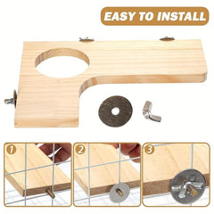 5pcs Hamster Wooden Platforms Set L Shaped Small Pet Cage Accessories