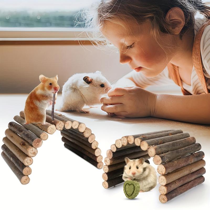 2pcs Hamster Toys Small Pet Toys Hamster Wheel Hamster Cage Accessories