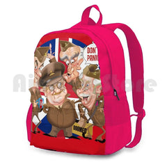 Dad's Army Cartoon Hiking Backpack Waterproof Camping Travel Dads Army