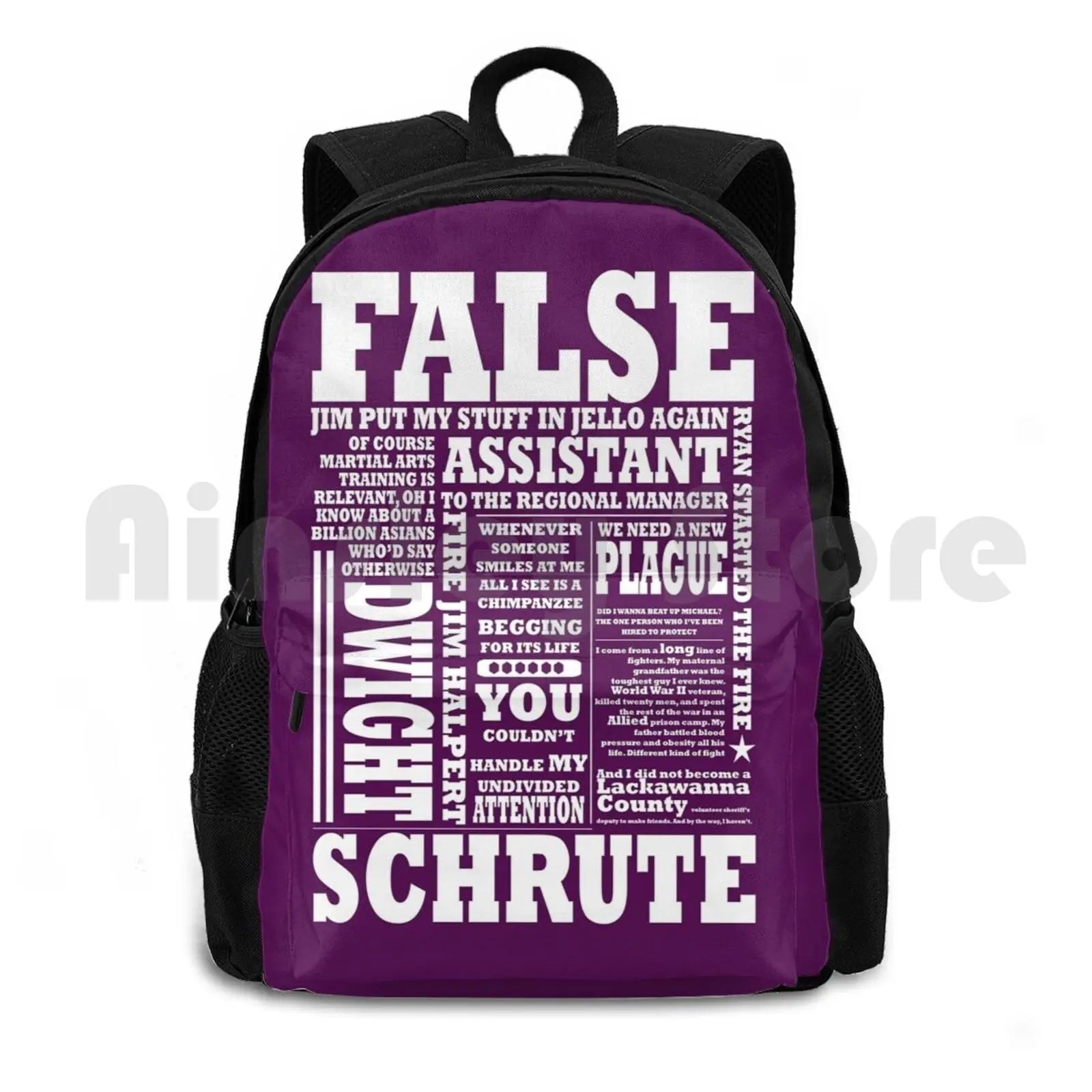 Dwight Schrute Backpack Waterproof Camping Travel