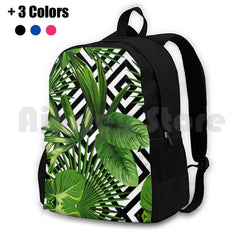 Exotic Jungle Print Hiking Backpack Waterproof Camping Travel