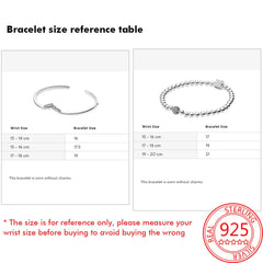 925 Silver Rose Buckle Beaded Pav? Bracelet for Her