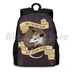 Hiking Backpack Waterproof Camping Travel Scream At Own Ass