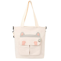 Japanese Campus Cat Bag Canvas Bag Female Bag