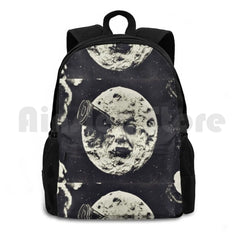 Outdoor Hiking Backpack Waterproof Camping Travel Night Sky Space Moon Galaxy