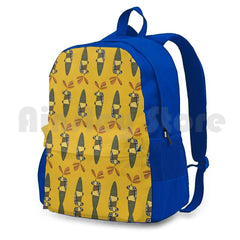 Mid Century Carrot Outdoor Hiking Backpack Waterproof Camping Travel