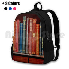 Mini Library Classic Books Hiking Backpack Waterproof Camping Travel Books