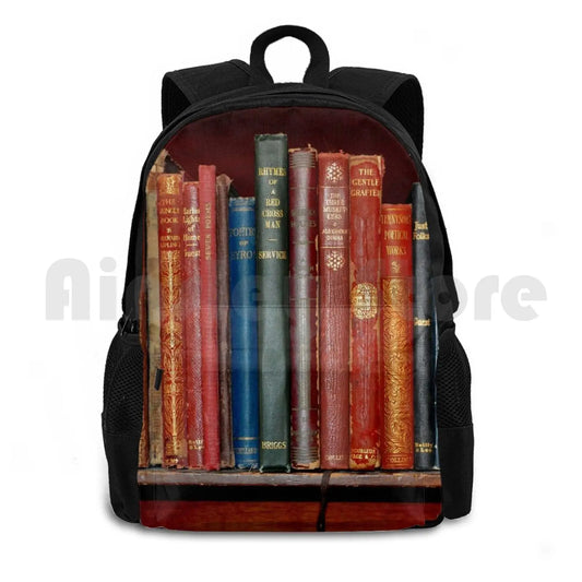 Mini Library Classic Books Hiking Backpack Waterproof Camping Travel Books
