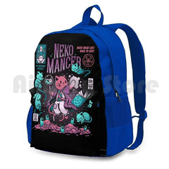 Nekomancer Outdoor Hiking Backpack Waterproof Camping Travel Cats Kitty Comics