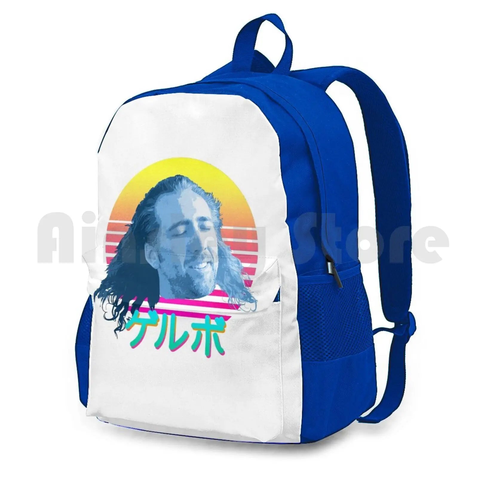 Nicolas Cage Hiking Backpack Waterproof Camping Travel Con Air Meme