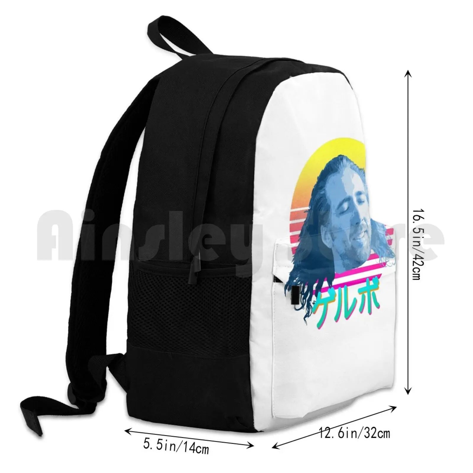 Nicolas Cage Hiking Backpack Waterproof Camping Travel Con Air Meme
