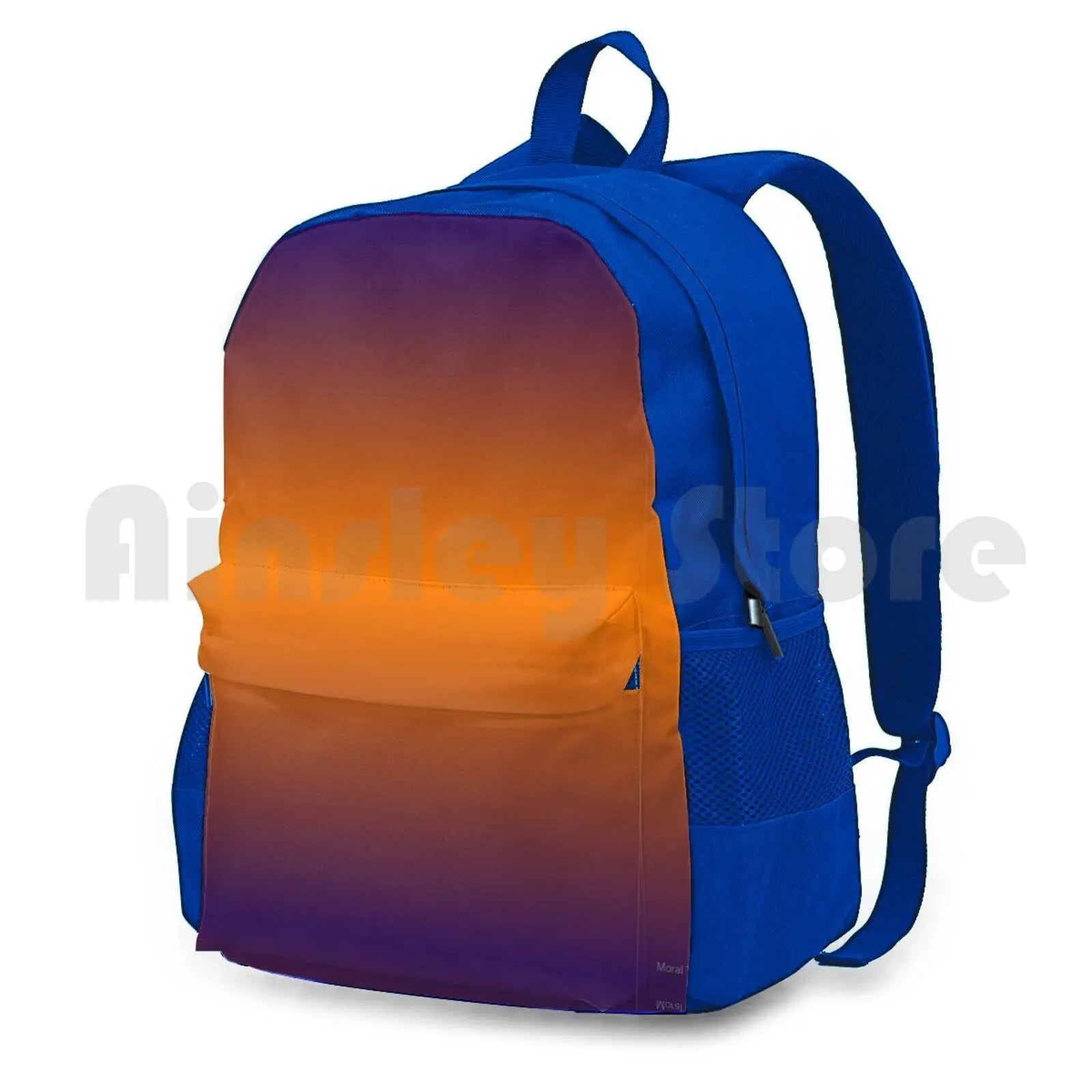 Orange Purple Gradient Outdoor Hiking Backpack Waterproof Camping Travel
