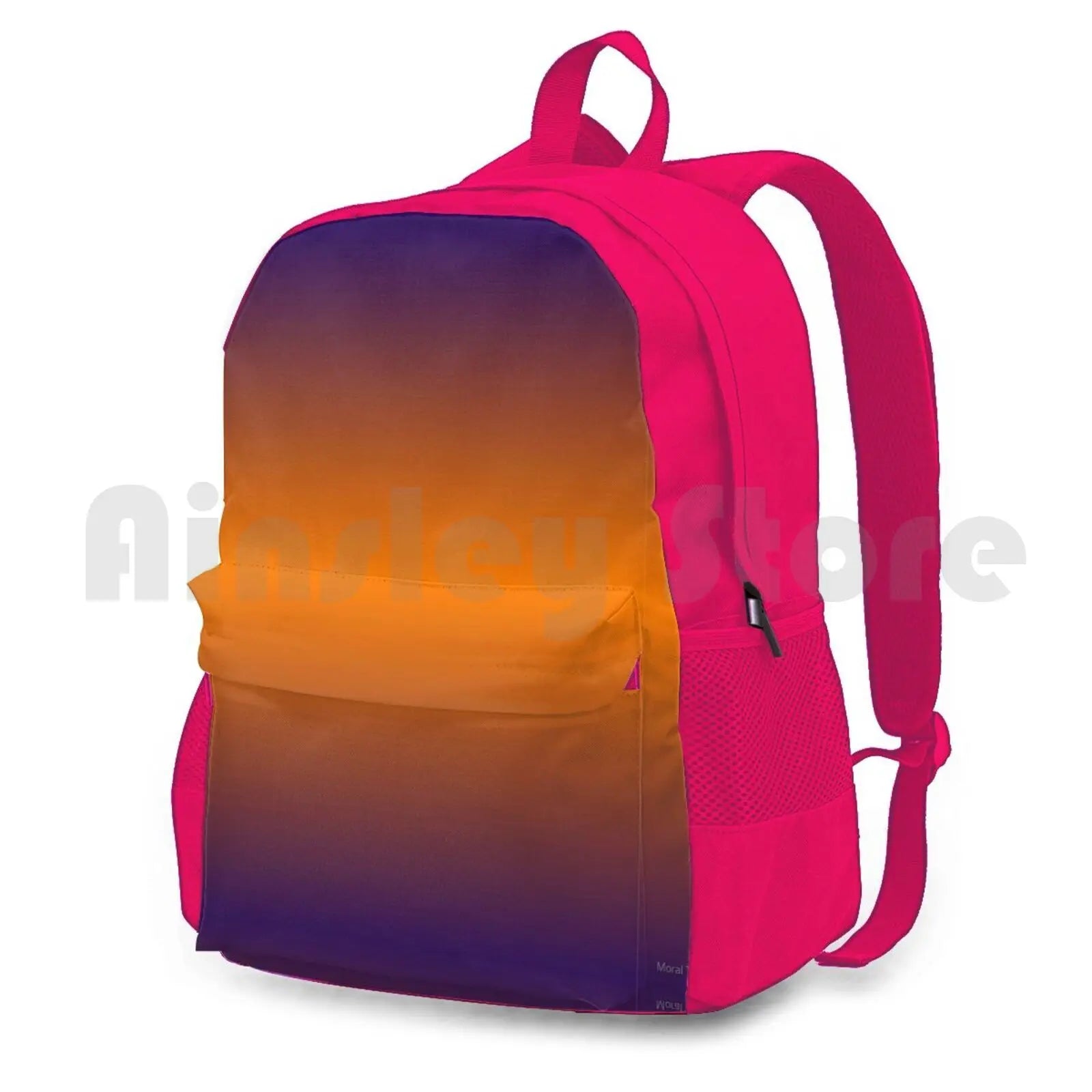 Orange Purple Gradient Outdoor Hiking Backpack Waterproof Camping Travel