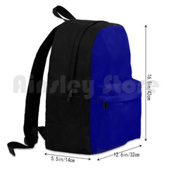 Solid Dark Blue Outdoor Hiking Backpack Waterproof Camping Travel