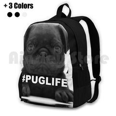 Puglife Outdoor Hiking Backpack Waterproof Camping Travel Thuglife Pug