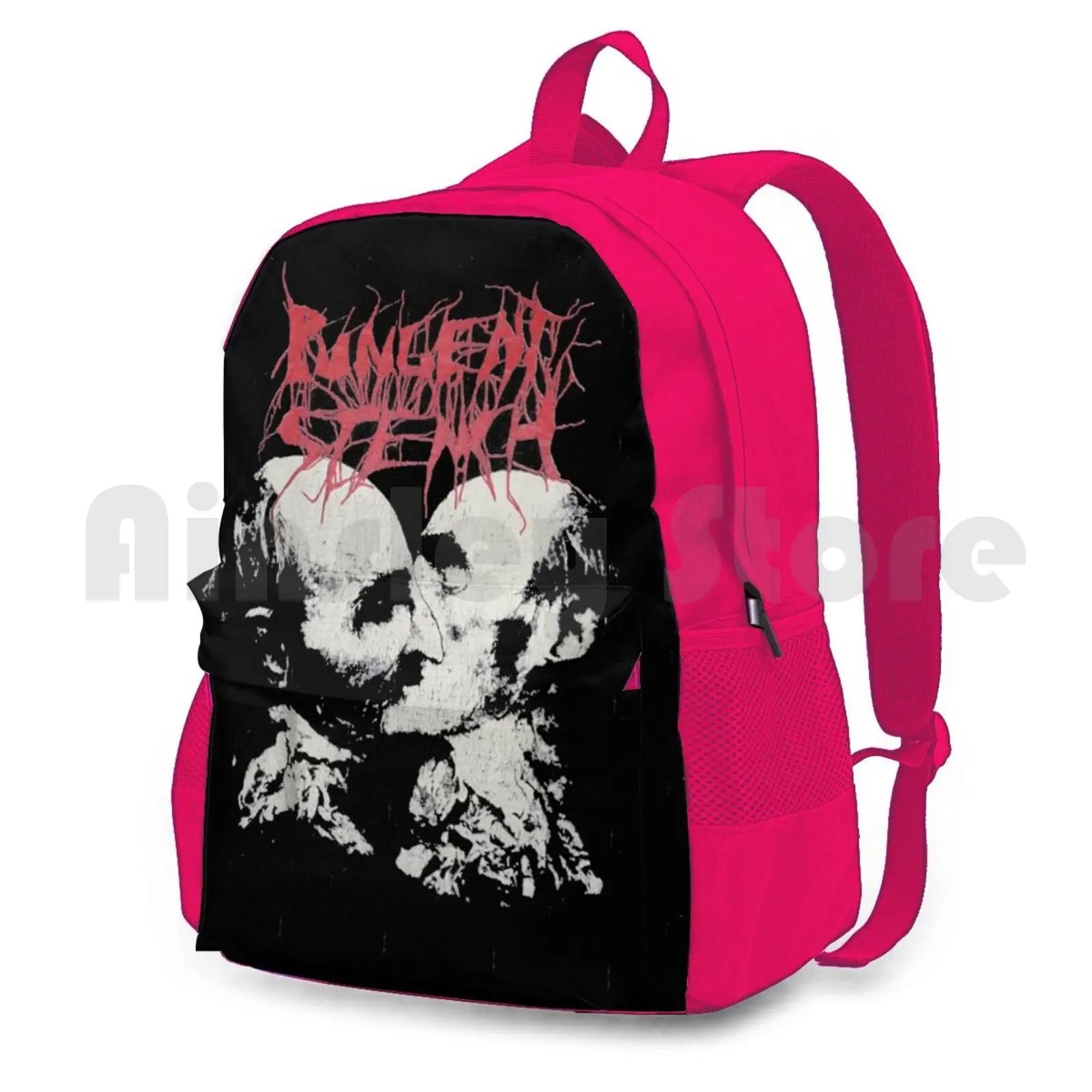 Pungent Stench Hiking Backpack Waterproof Camping Travel Metal Band